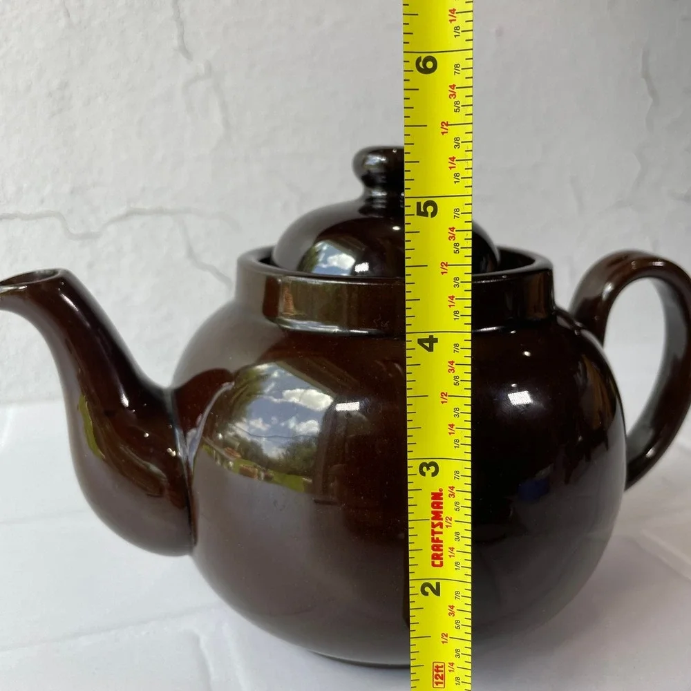 Vintage 1920s ALB Alcock Lindley & Bloore Brown Betty Teapot Made in England